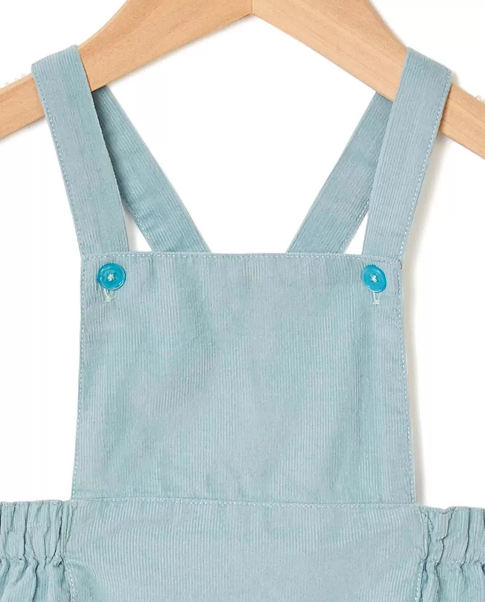 Acanthe Bloomers & Pantalons | Bloomer à bavette velours vert d'eau