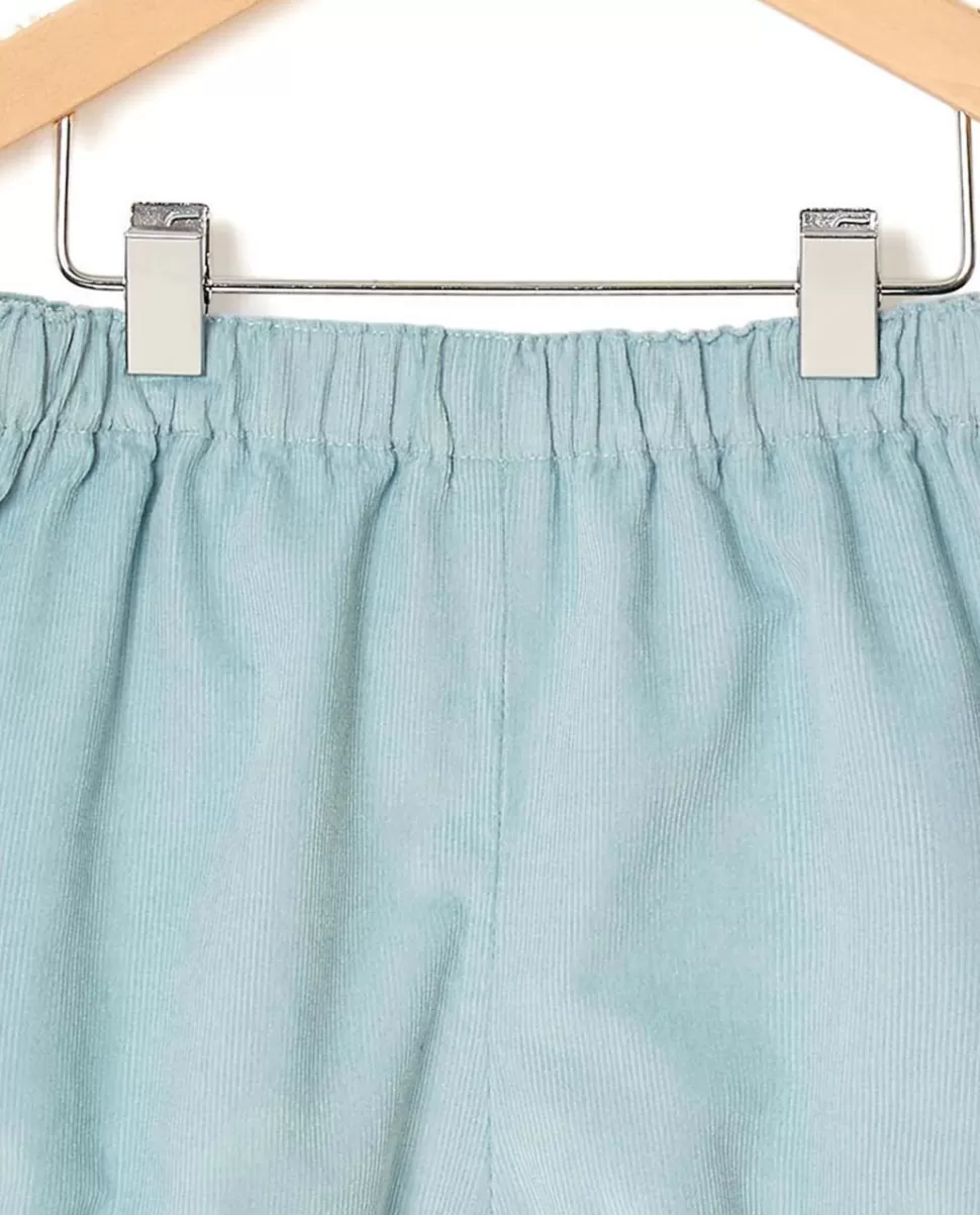 Acanthe Bloomers & Pantalons | Bloomer velours vert d'eau
