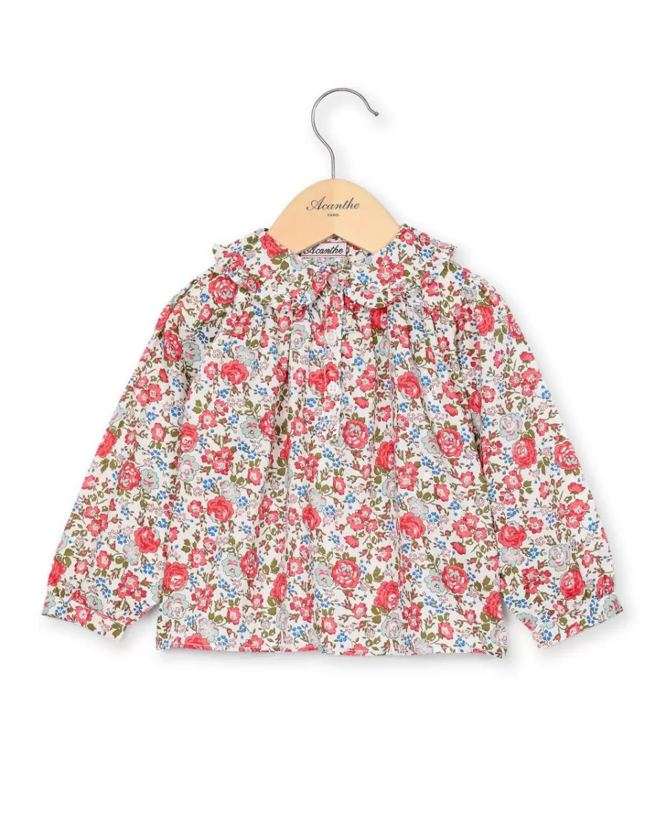 Acanthe Chemisiers, Blouses & Polos | Blouse col carré en tissu Liberty Felicite