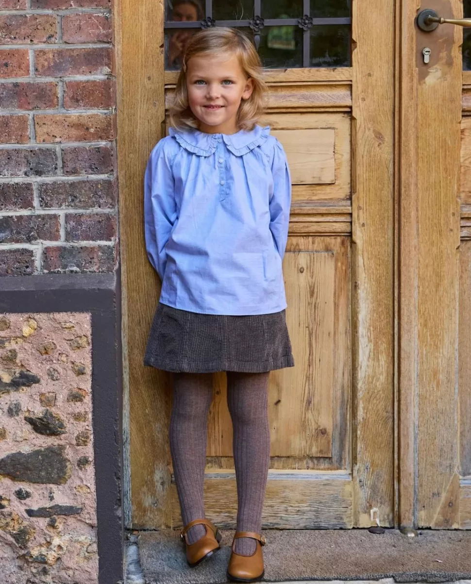 Enfant Acanthe Chemisiers & Blouses | Blouse grand col ciel