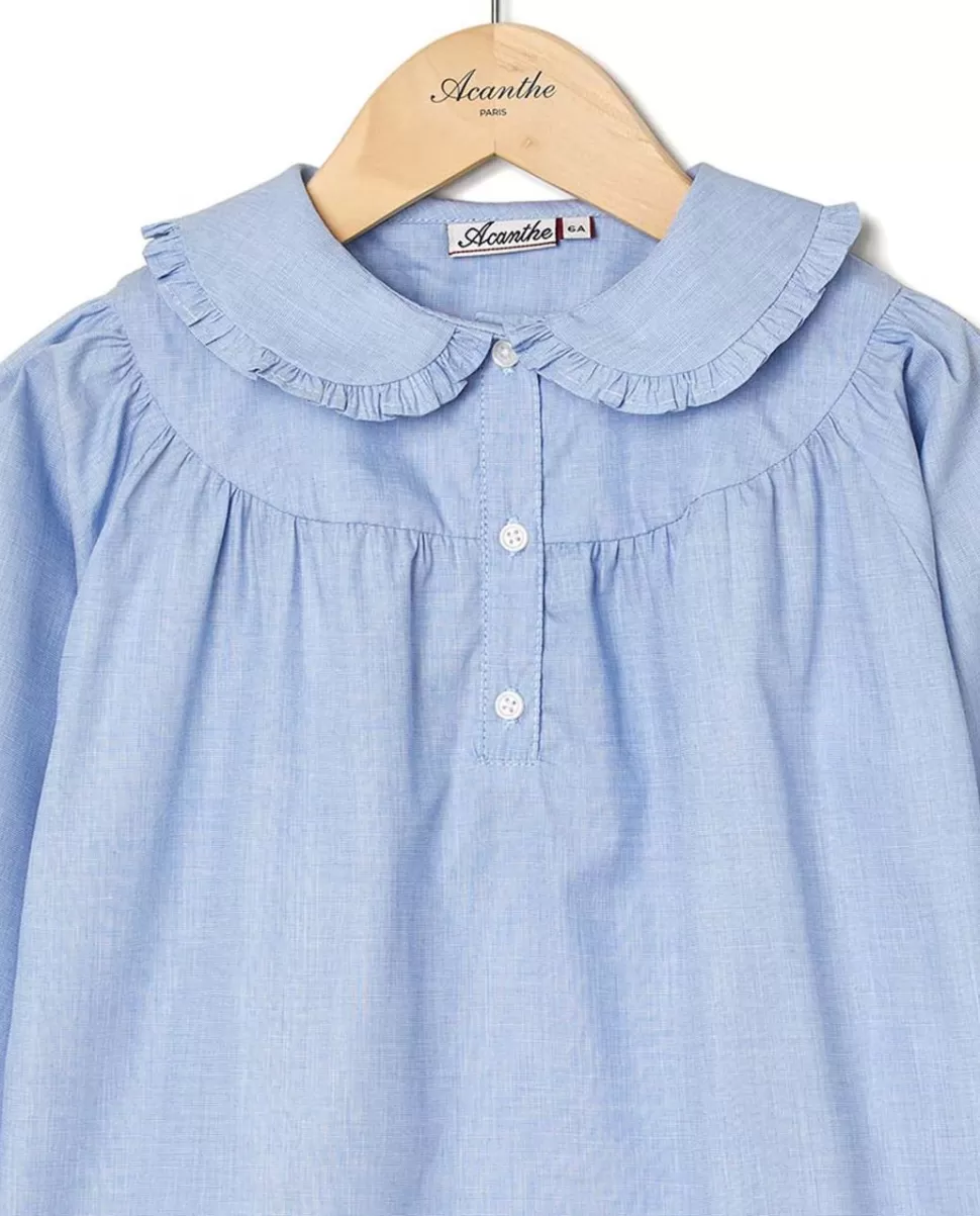 Enfant Acanthe Chemisiers & Blouses | Blouse plastron ciel
