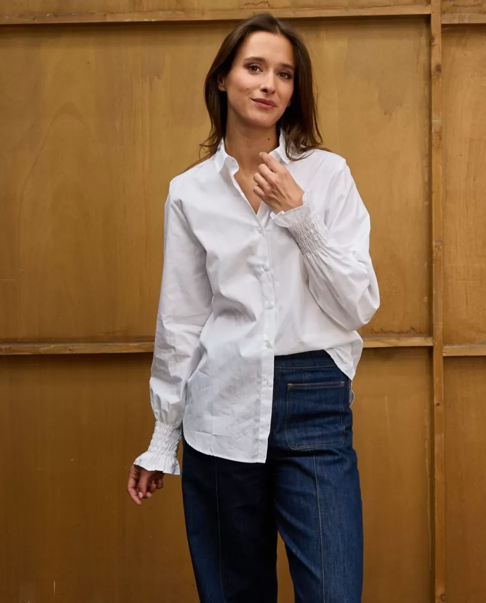 Femme Acanthe Chemisiers | Blouse poignets smockés