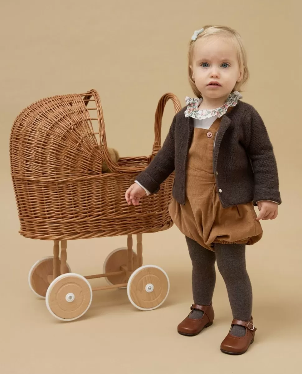 Acanthe Bodys | Body blanc col volanté en tissu Liberty Miniature Wonderland