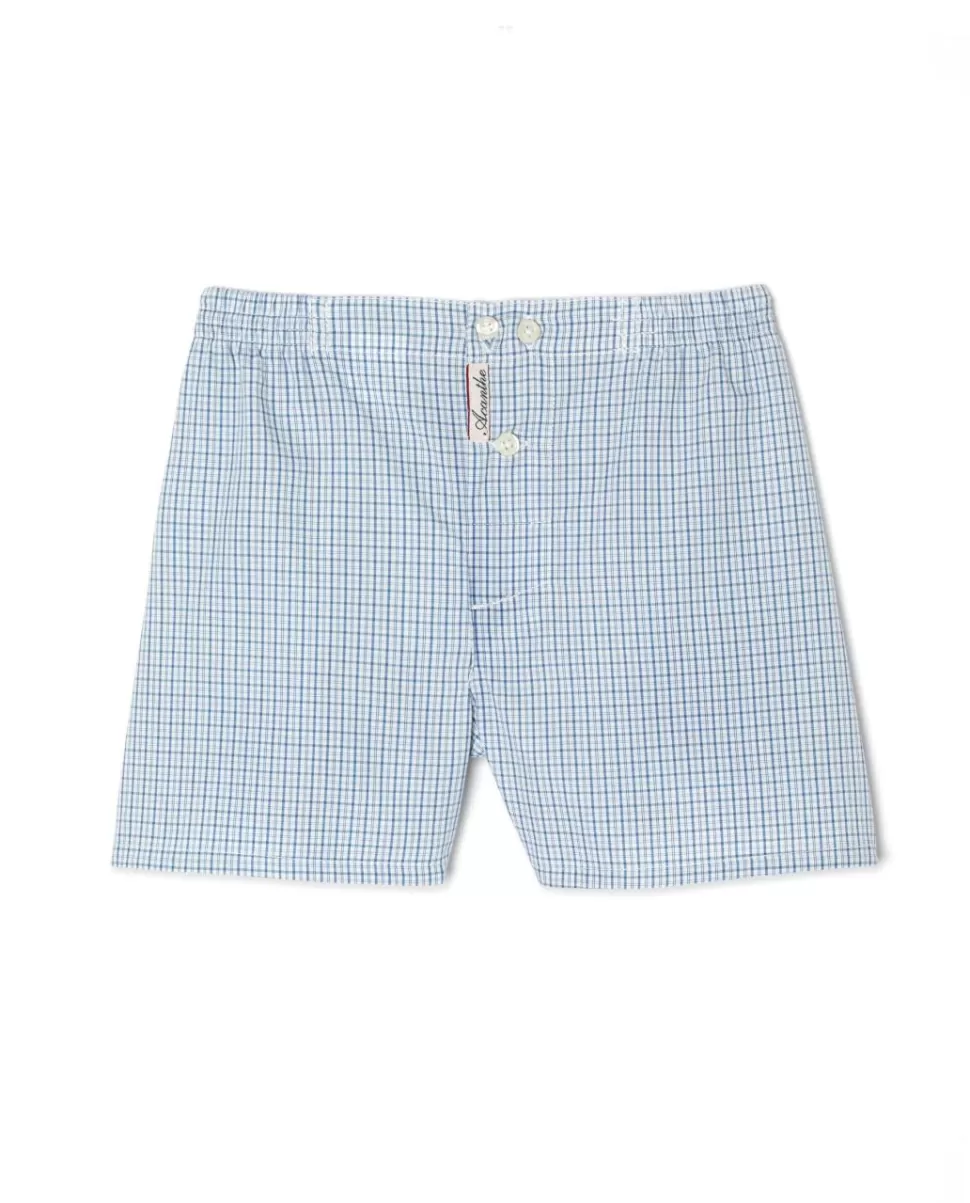 Enfant Acanthe Caleçons | Caleçon carreau bleu/marine