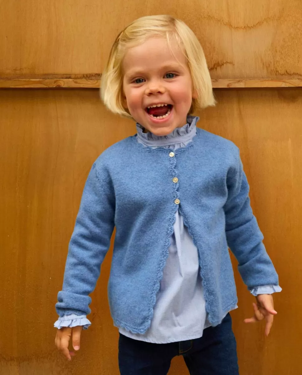 Enfant Acanthe Pulls & Cardigans | Cardigan finition crochet 100% lambswool