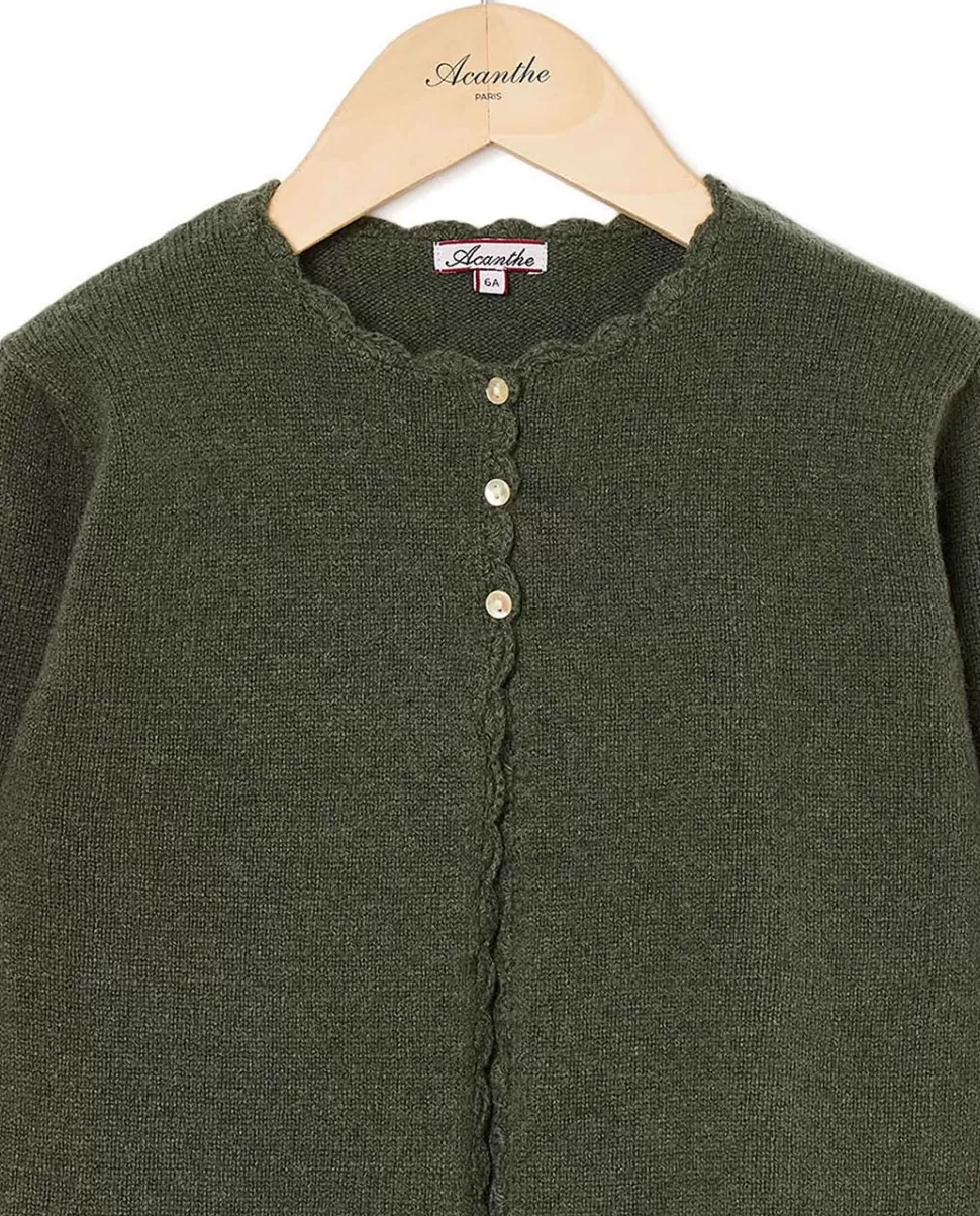 Enfant Acanthe Pulls & Cardigans | Cardigan finition crochet 100% lambswool