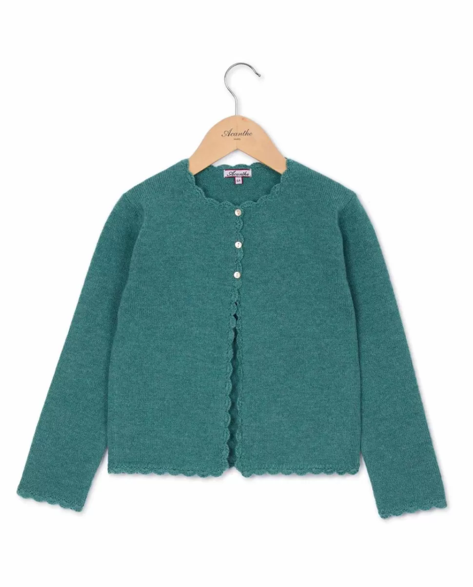 Enfant Acanthe Pulls & Cardigans | Cardigan finition crochet 100% lambswool