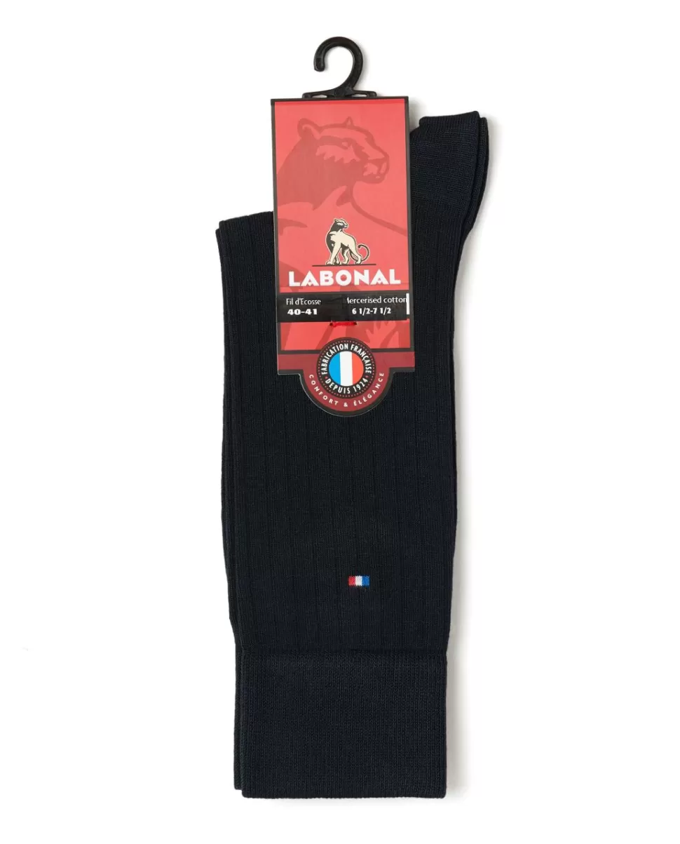 Homme Acanthe Chaussettes | Chaussette fil d'Ecosse côtes Labonal