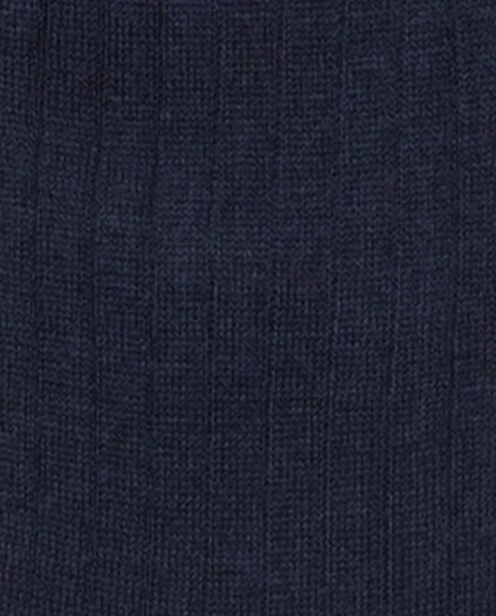 Homme Acanthe Chaussettes | Chaussettes merinos côtes plates longues