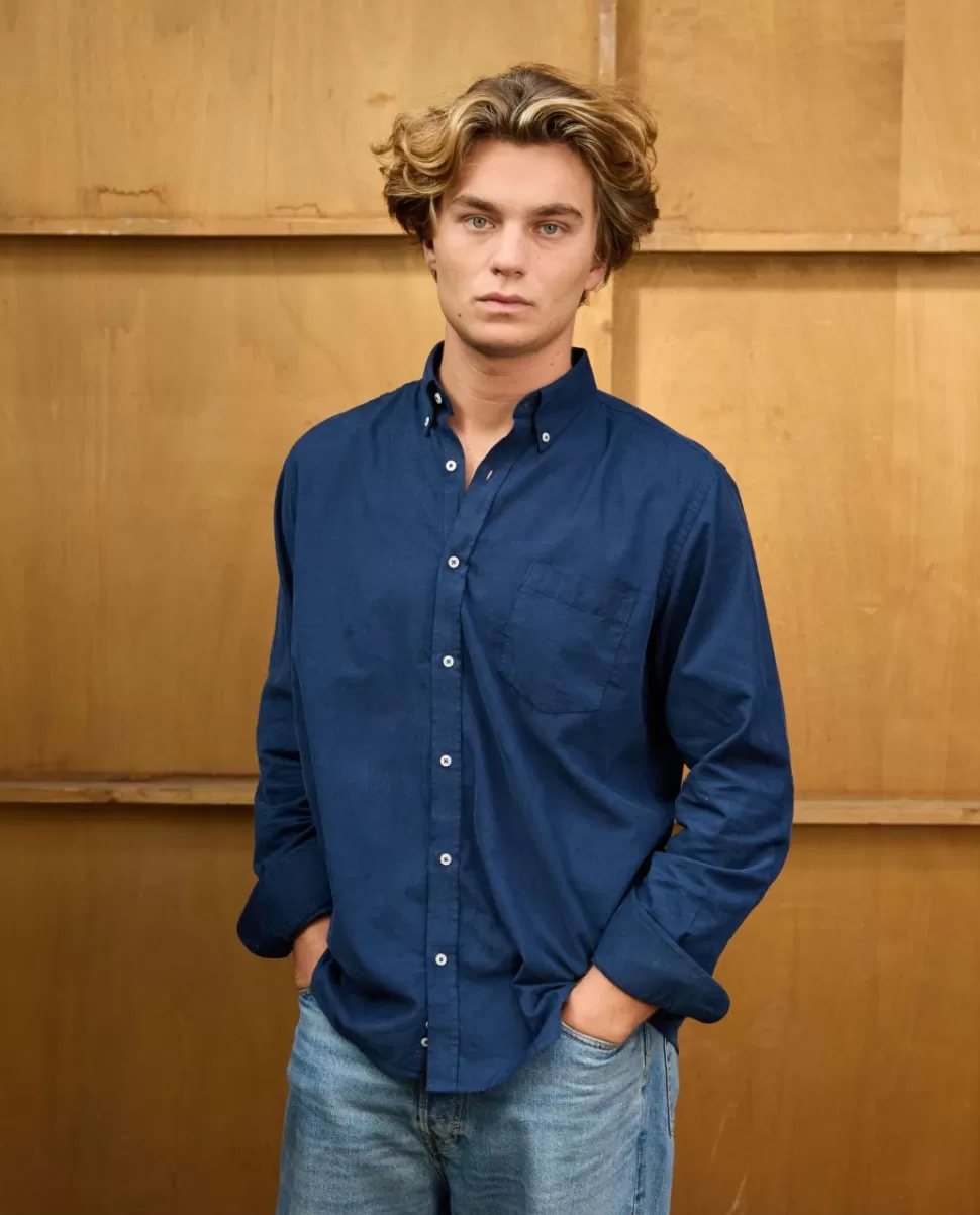Homme Acanthe Chemises | Chemise col boutonné velours