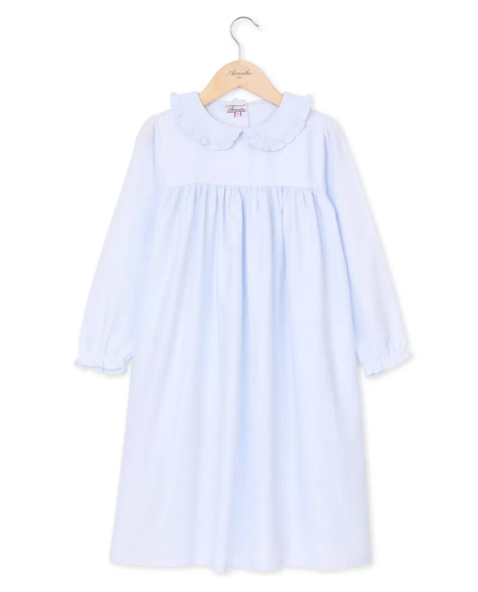 Enfant Acanthe Pyjamas | Chemise de nuit chevron ciel