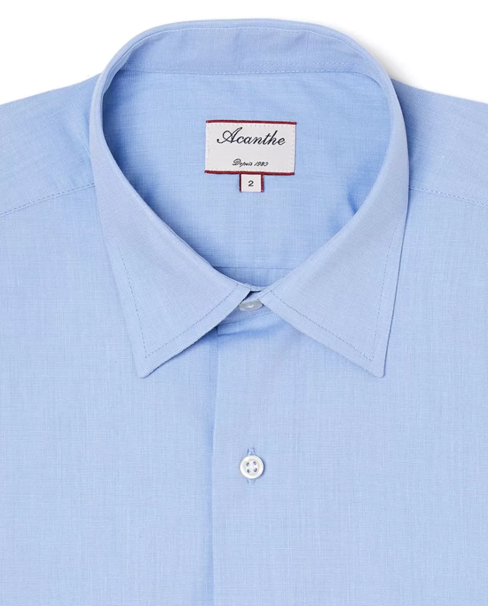 Homme Acanthe Chemises | Chemise fil à fil col italien