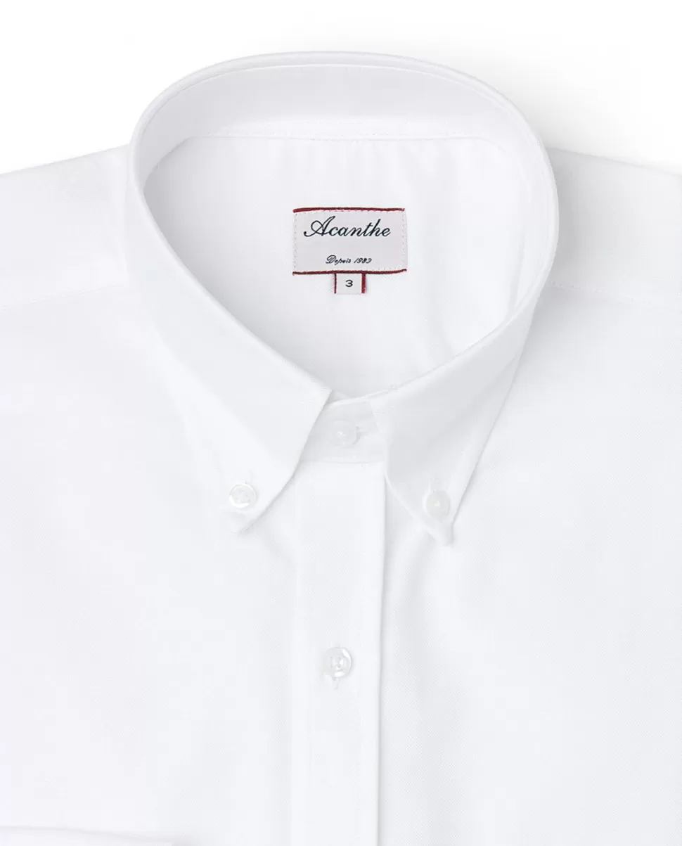Homme Acanthe Chemises | Chemise regular col boutonné oxford blanc