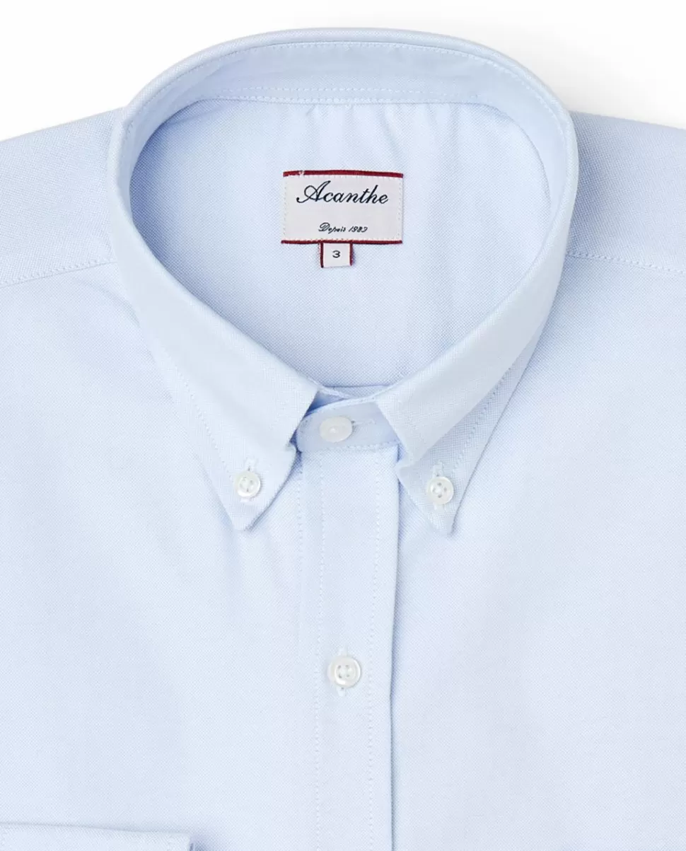Homme Acanthe Chemises | Chemise regular col boutonné oxford ciel