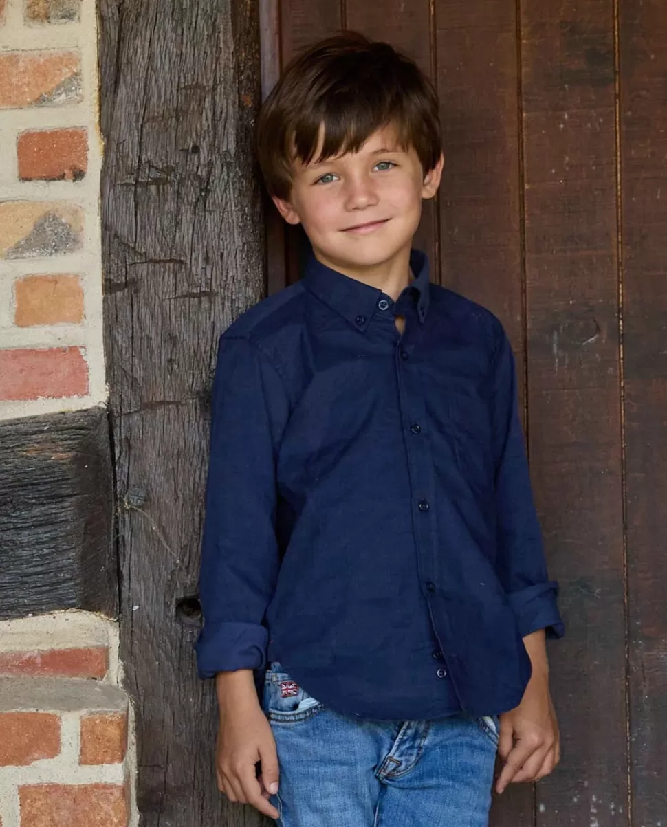 Enfant Acanthe Chemises | Chemise velours manches longues