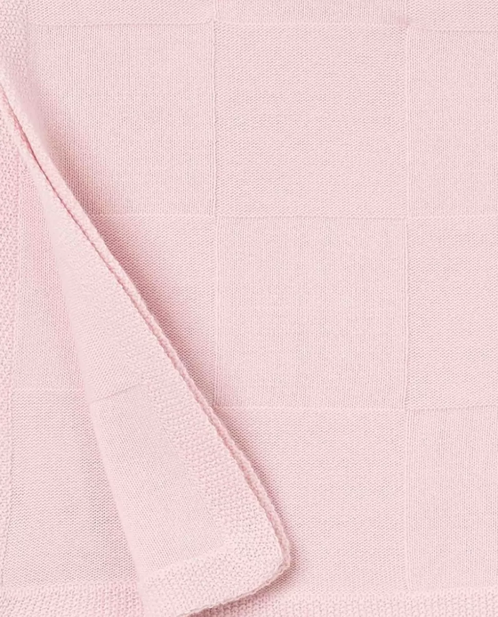 Acanthe Ligne Naissance | Accessoires | Couverture naissance laine-cachemire rose pâle