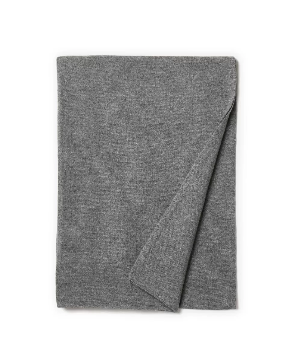 Femme Acanthe Echarpe | Echarpes & Tour De Cou | Echarpe longue gris moyen 100% cachemire