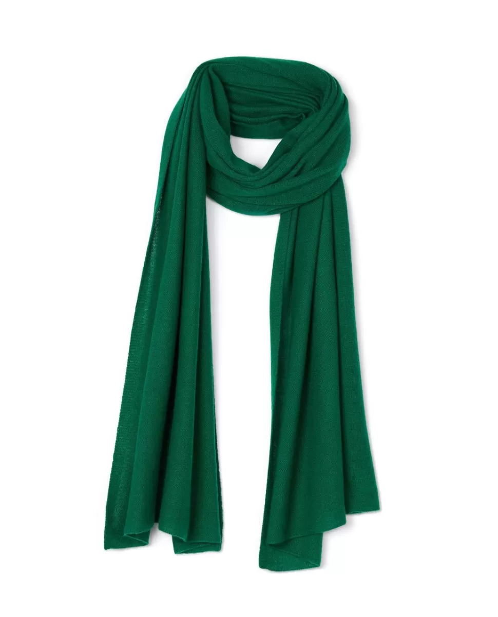 Femme Acanthe Echarpes & Tour De Cou | Echarpes | Echarpe longue vert pré 100% cachemire