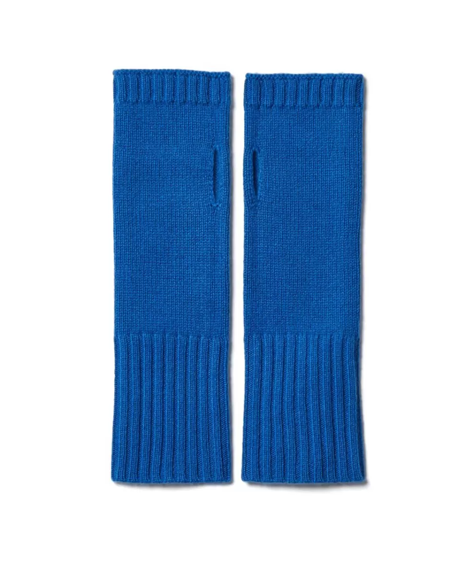 Femme Acanthe Mitaines Bandeaux Bonnets | Bonnets, Bandeaux, Mitaines | Mitaines bleu cobalt 100% cachemire