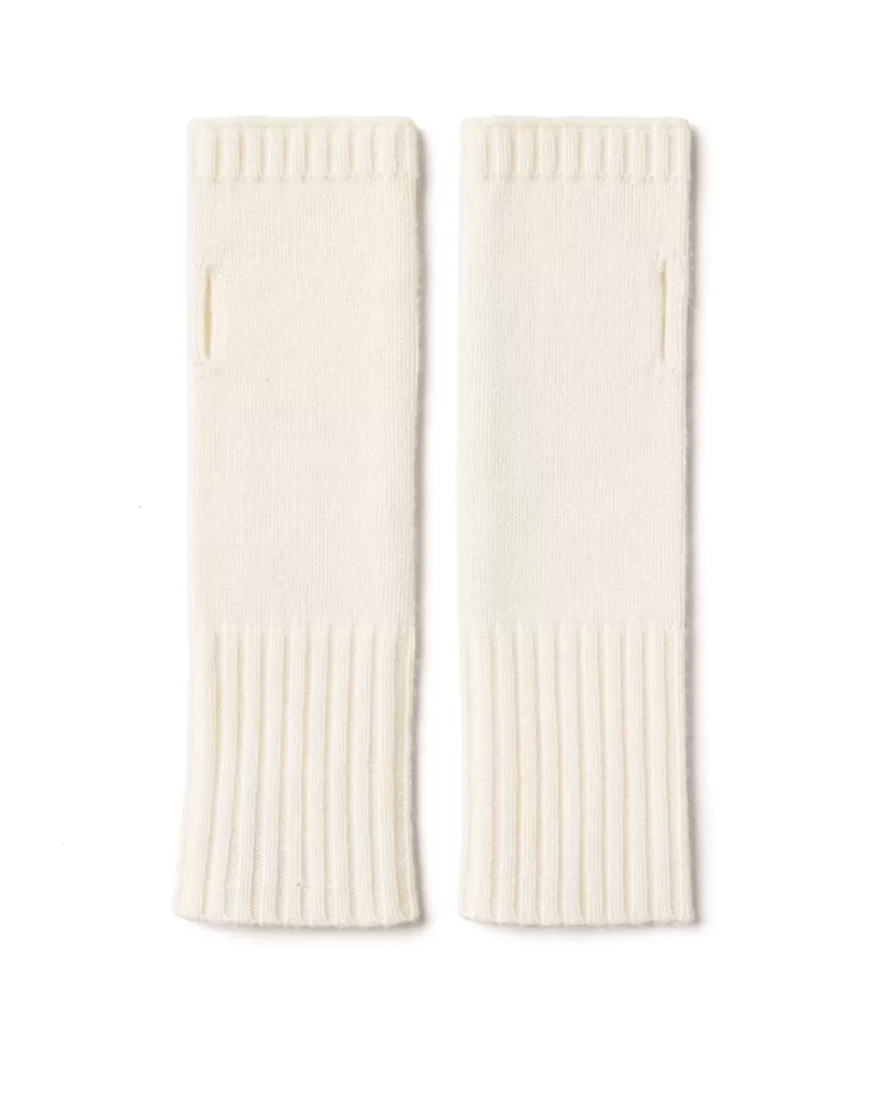 Femme Acanthe Mitaines Bandeaux Bonnets | Bonnets, Bandeaux, Mitaines | Mitaines écru 100% cachemire