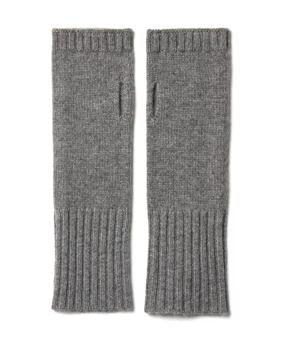 Femme Acanthe Mitaines Bandeaux Bonnets | Bonnets, Bandeaux, Mitaines | Mitaines gris moyen 100% cachemire