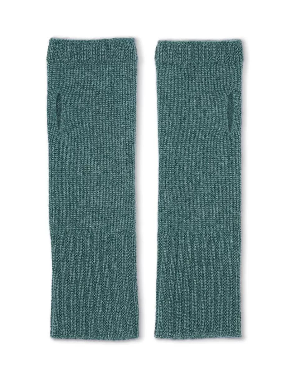Femme Acanthe Mitaines Bandeaux Bonnets | Bonnets, Bandeaux, Mitaines | Mitaines vert grisé 100% cachemire