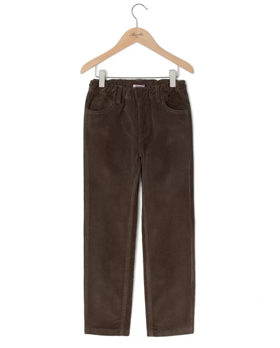 Enfant Acanthe Pantalons, Salopettes, Bermudas | Pantalon élastiqué velours