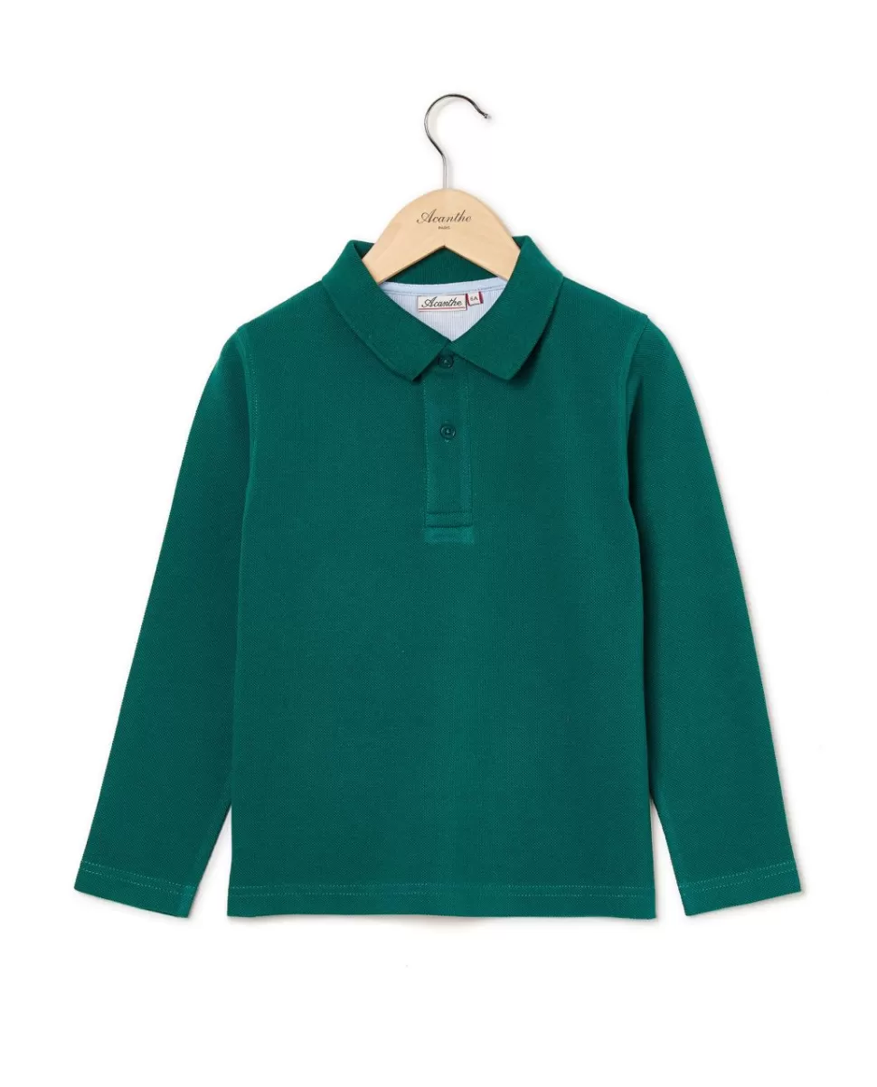 Enfant Acanthe Polos & T-Shirts | Polo piqué manches longues