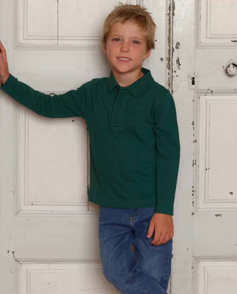Enfant Acanthe Polos & T-Shirts | Polo piqué manches longues