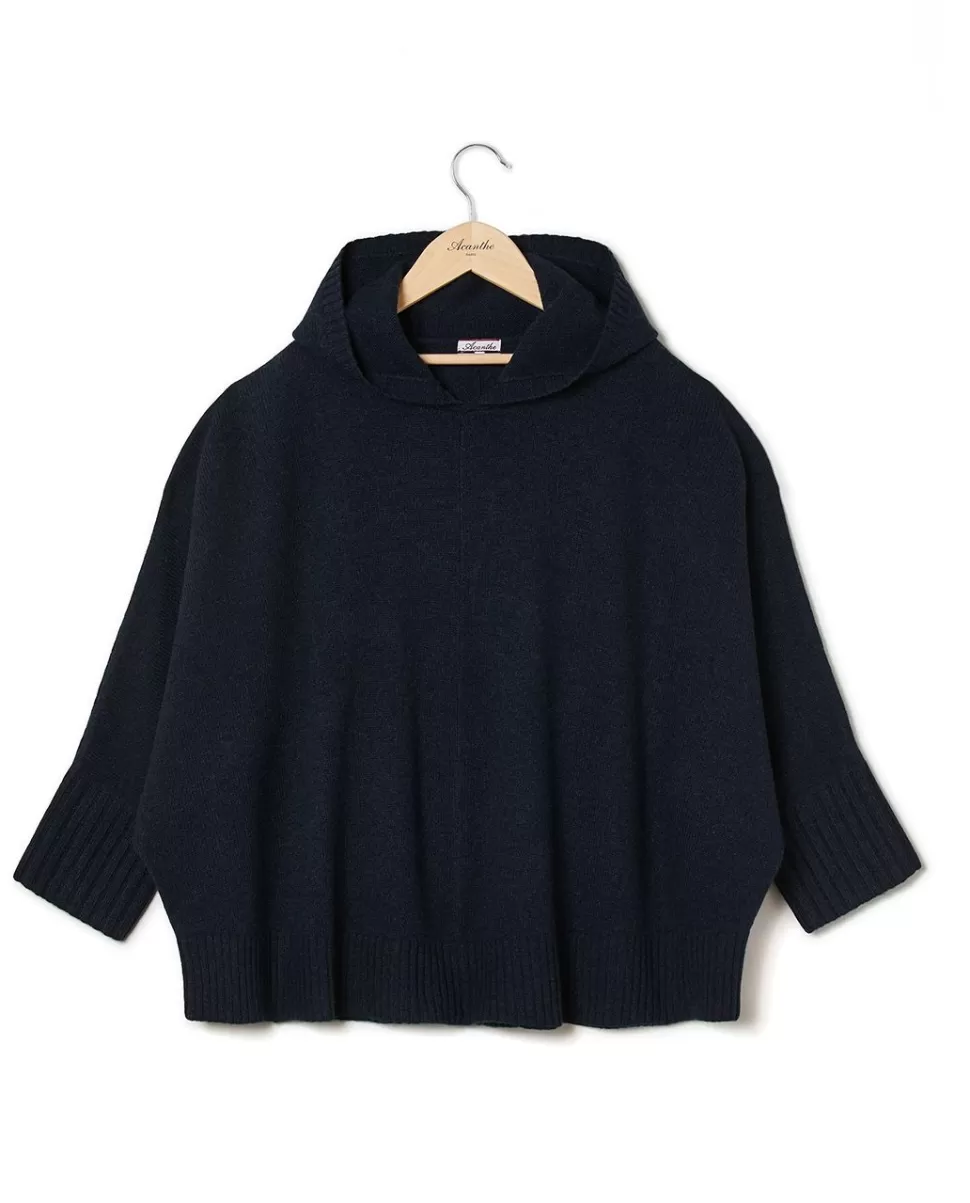 Enfant Acanthe Pulls & Cardigans | Poncho capuche 100% lambswool