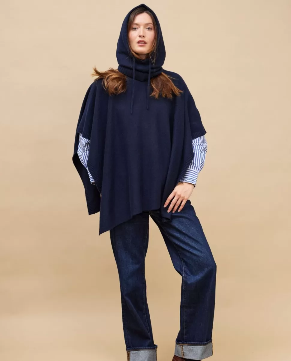Femme Acanthe Poncho & Cape | Pulls & Cardigans | Poncho col rond 100% cachemire