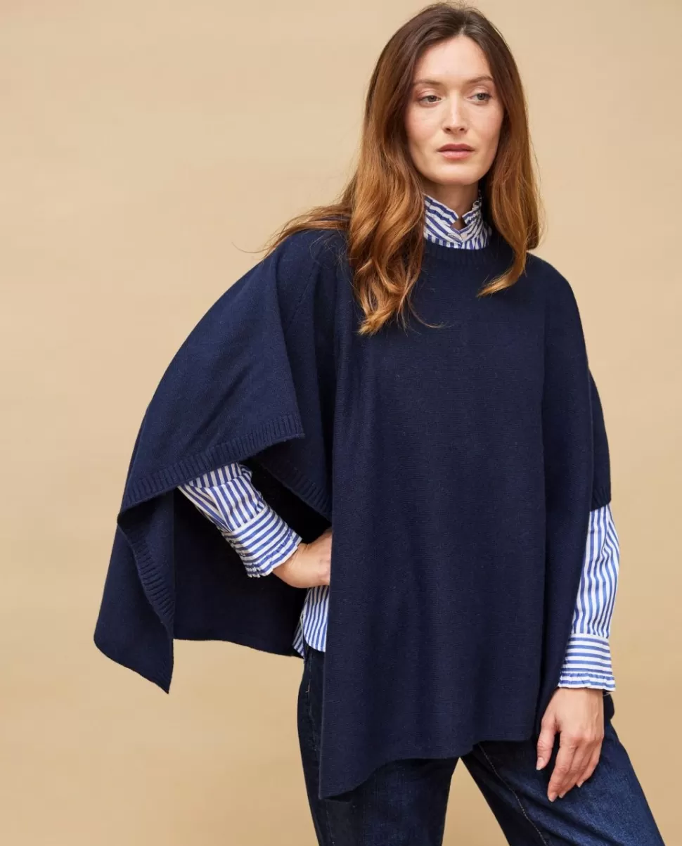 Femme Acanthe Poncho & Cape | Pulls & Cardigans | Poncho col rond 100% cachemire