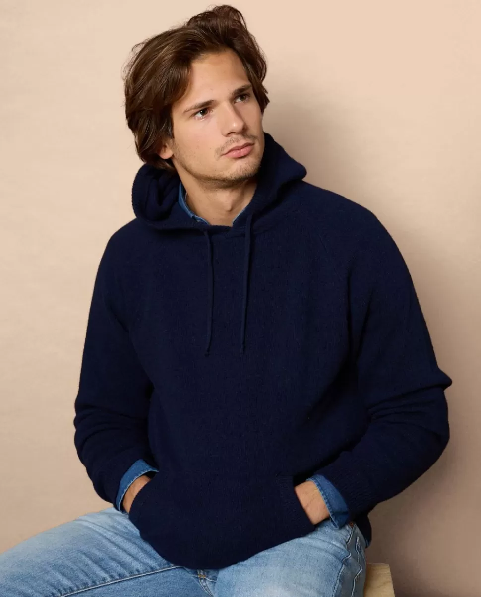 Homme Acanthe Pulls | Pull à capuche mérinos-cachemire