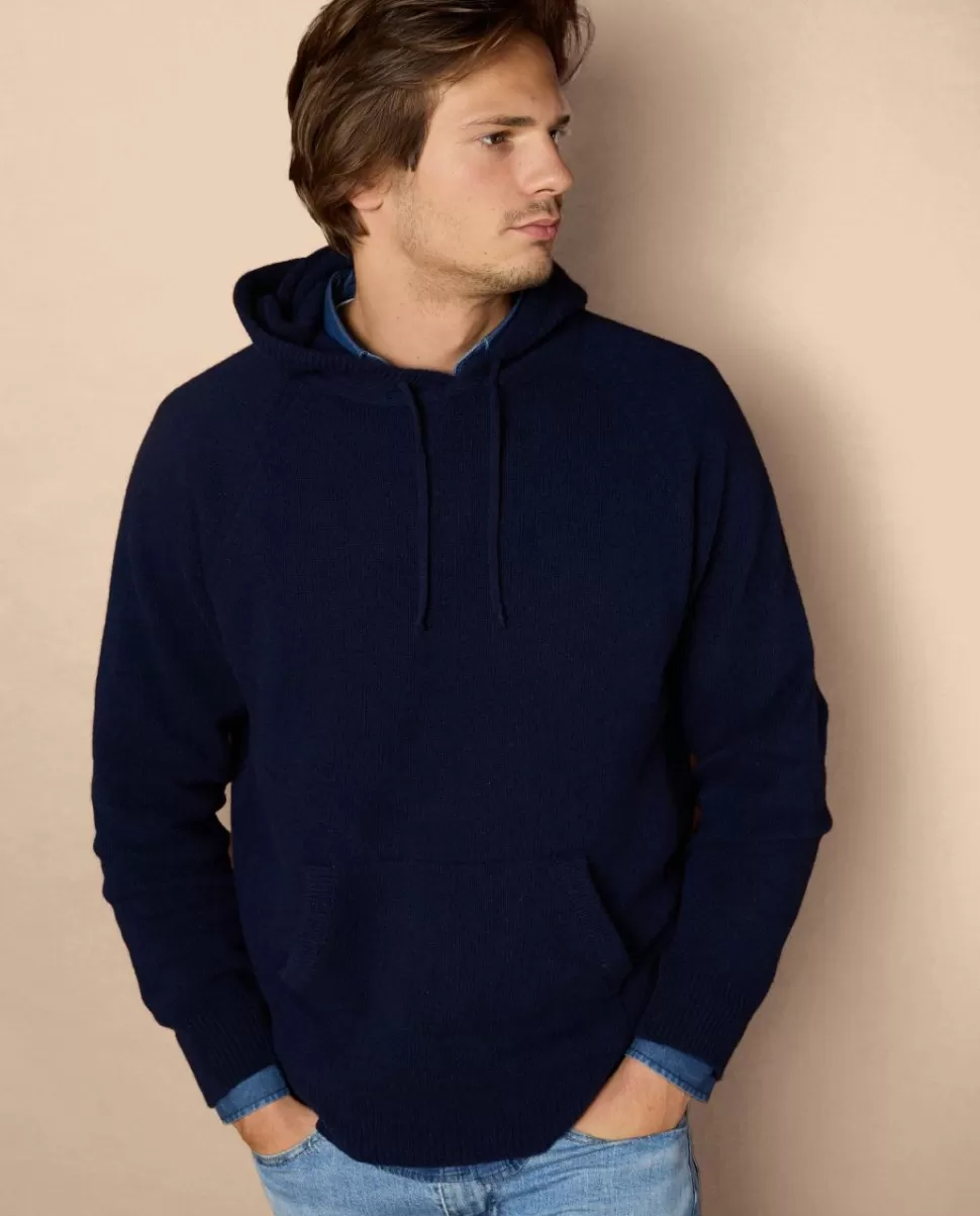 Homme Acanthe Pulls | Pull à capuche mérinos-cachemire