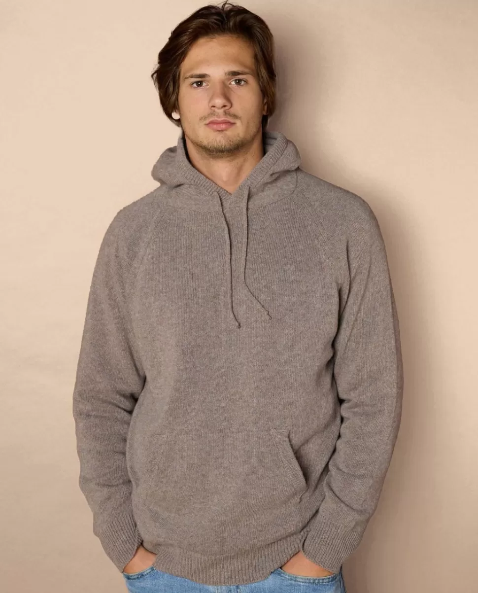 Homme Acanthe Pulls | Pull à capuche mérinos-cachemire