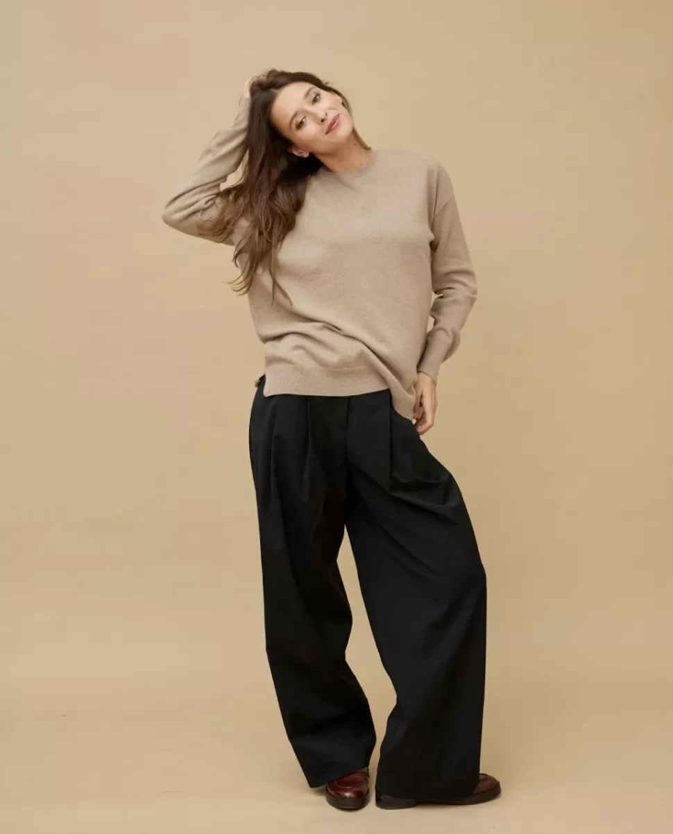 Femme Acanthe Col Rond | Pulls & Cardigans | Pull col rond loose 100% cachemire