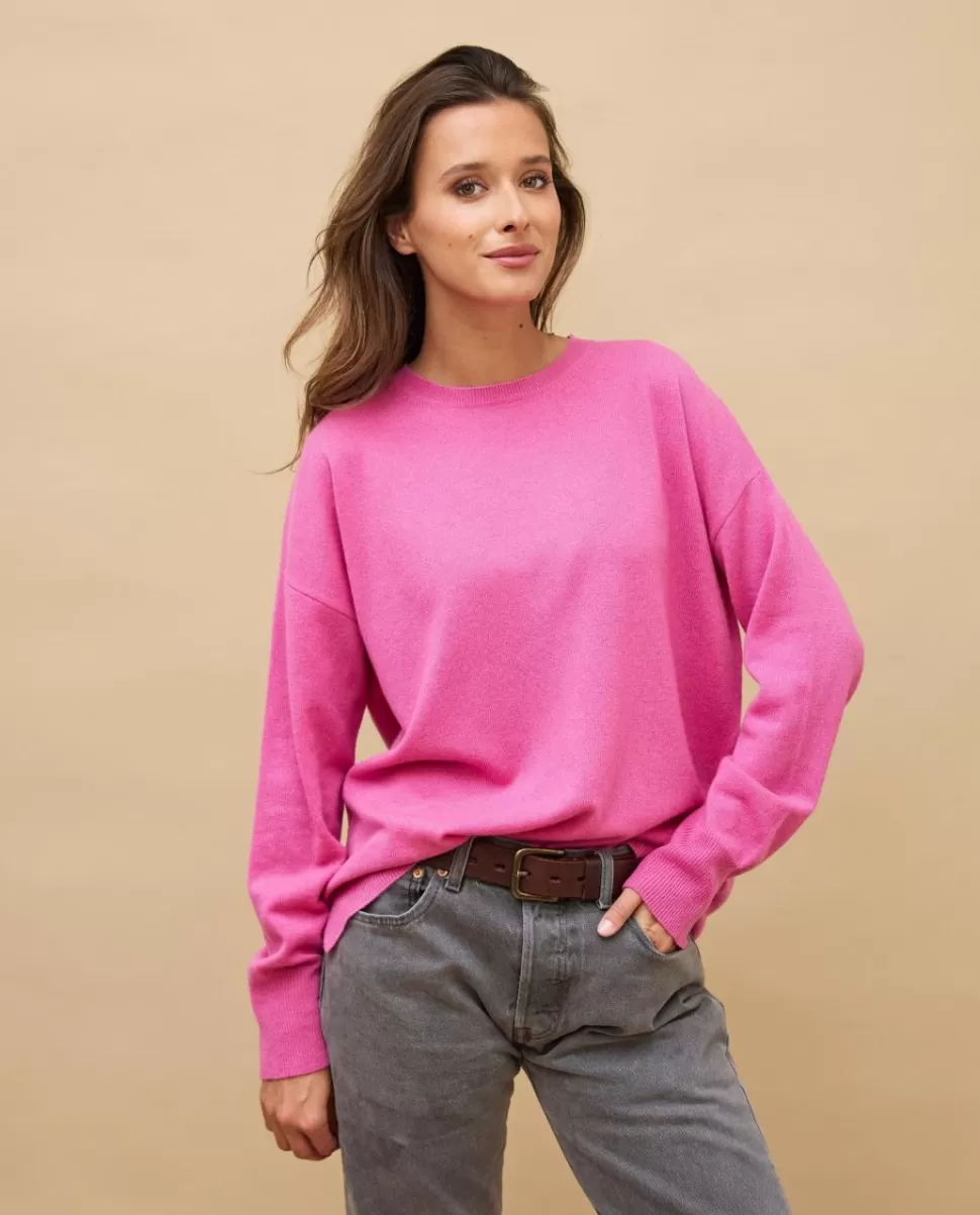 Femme Acanthe Col Rond | Pulls & Cardigans | Pull col rond loose 100% cachemire