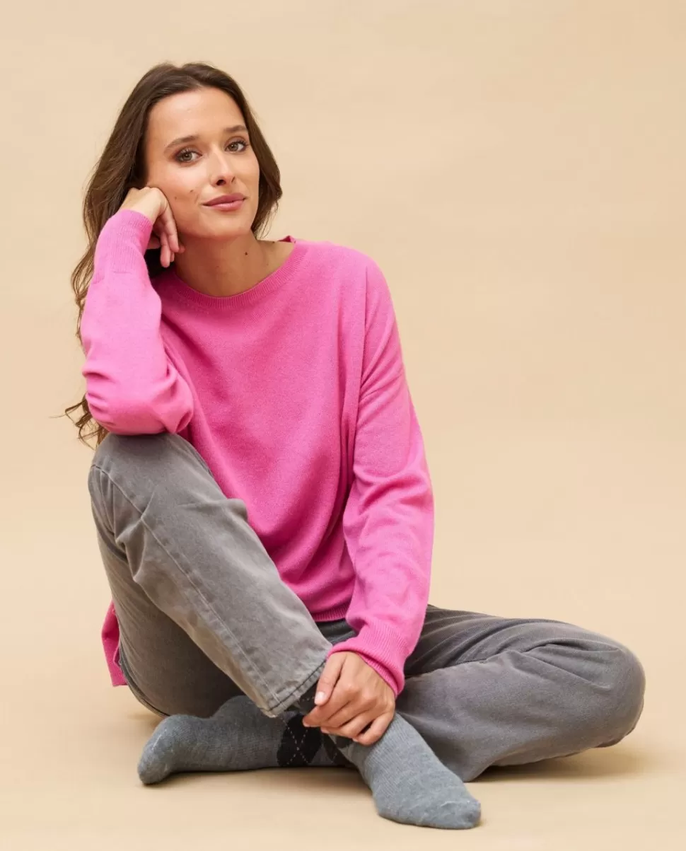 Femme Acanthe Col Rond | Pulls & Cardigans | Pull col rond loose 100% cachemire