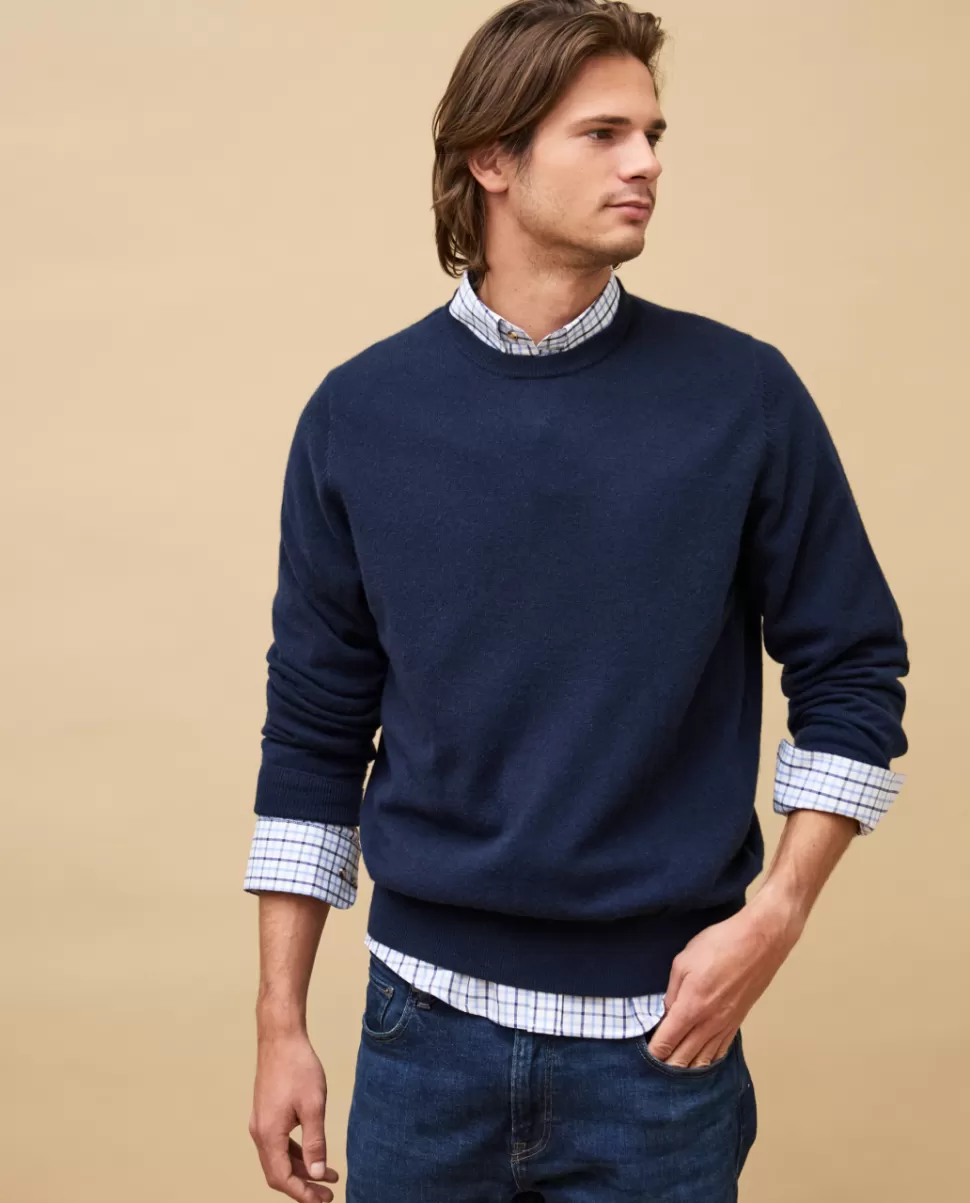 Homme Acanthe Col Rond | Pulls | Pull col rond 100% cachemire