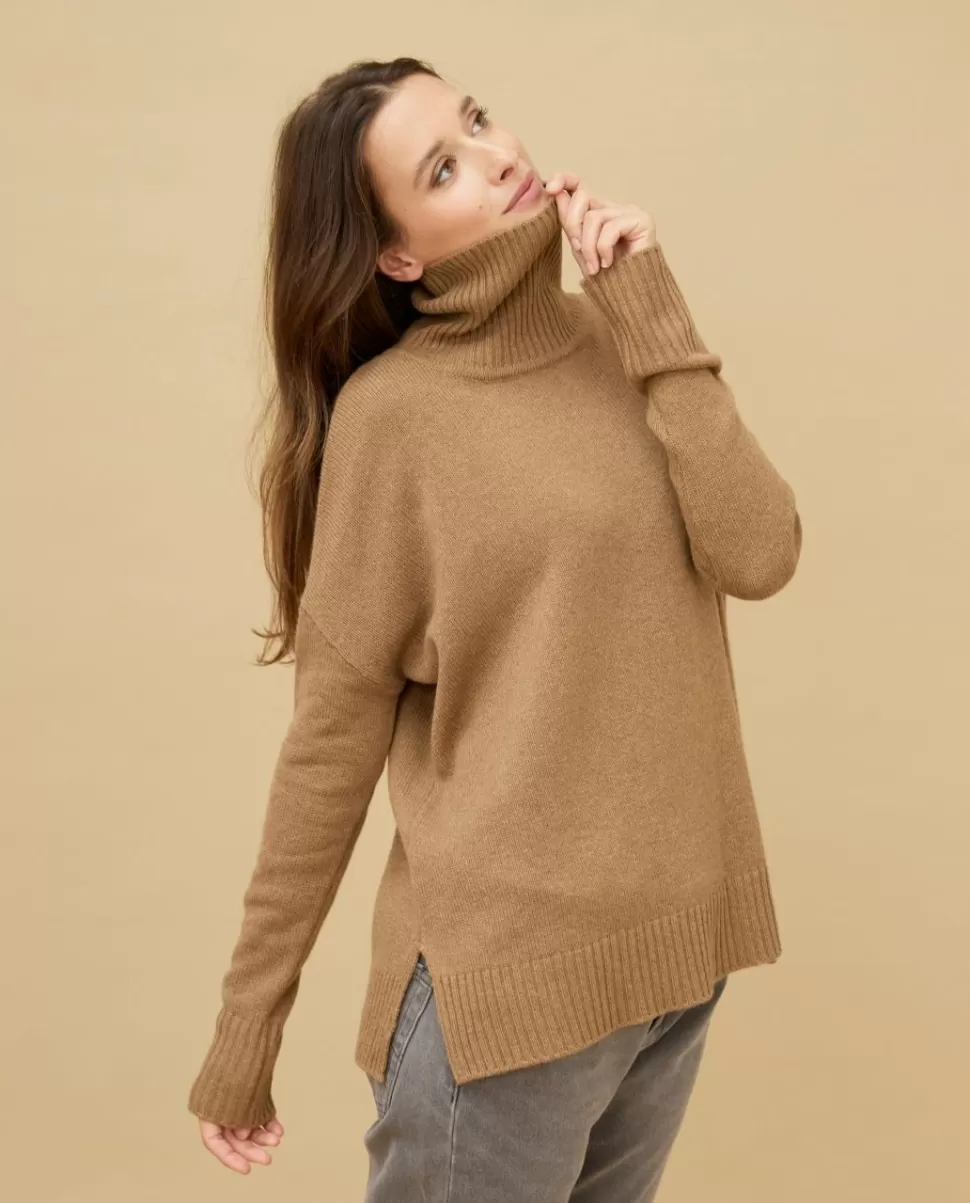 Femme Acanthe Col Roulé & Col Montant | Pulls & Cardigans | Pull col roulé ample 100% cachemire
