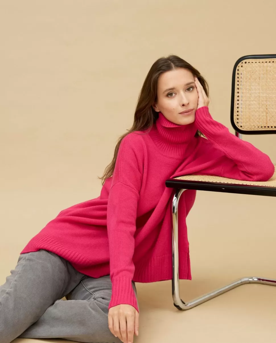 Femme Acanthe Col Roulé & Col Montant | Pulls & Cardigans | Pull col roulé ample 100% cachemire