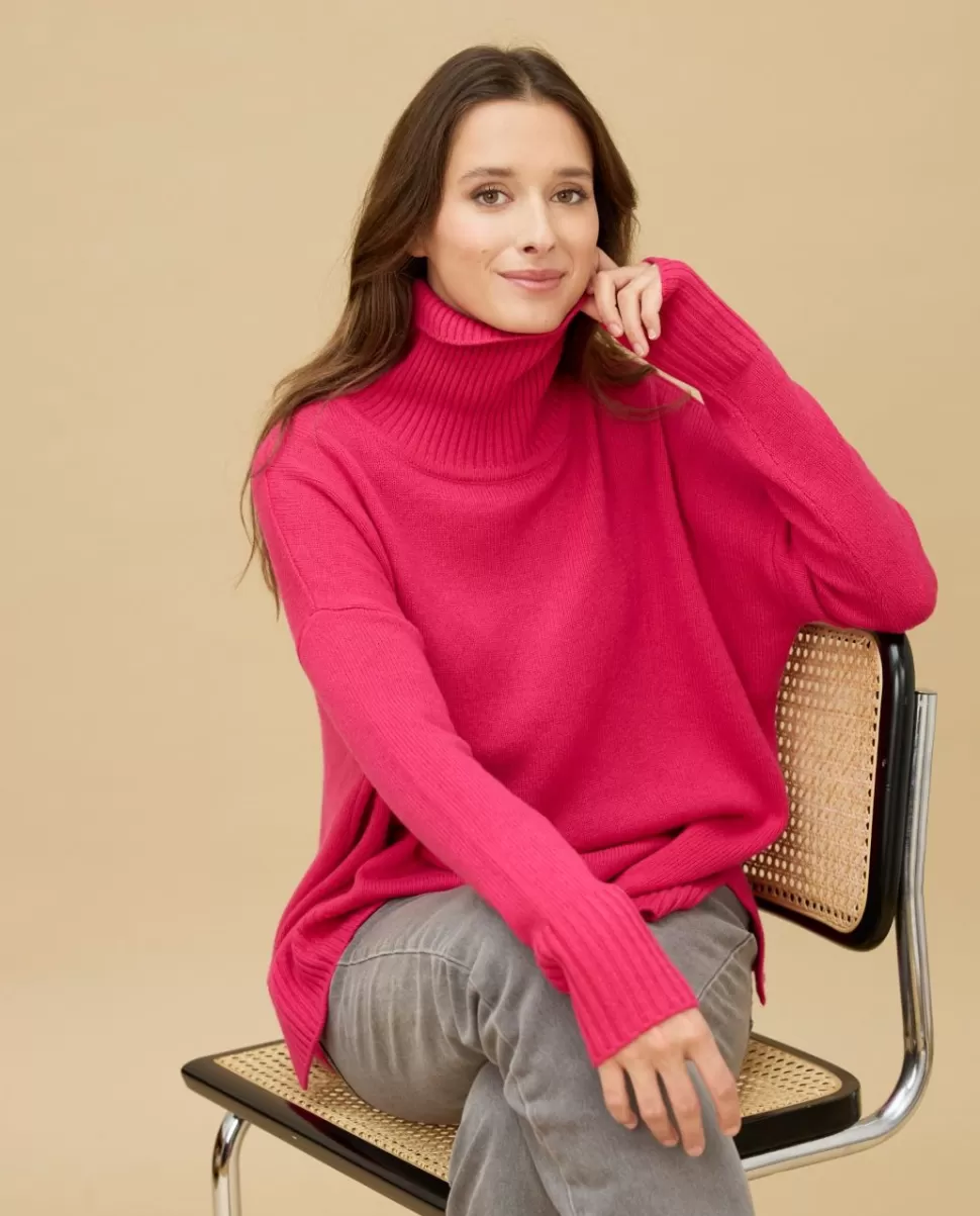 Femme Acanthe Col Roulé & Col Montant | Pulls & Cardigans | Pull col roulé ample 100% cachemire
