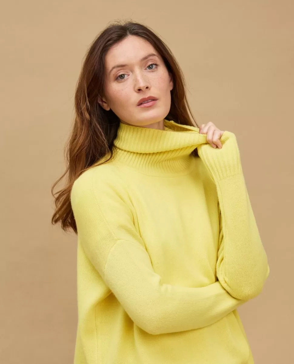 Femme Acanthe Col Roulé & Col Montant | Pulls & Cardigans | Pull col roulé ample 100% cachemire