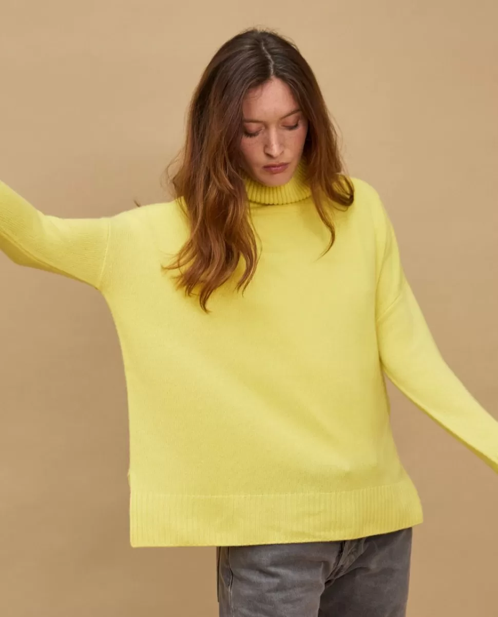 Femme Acanthe Col Roulé & Col Montant | Pulls & Cardigans | Pull col roulé ample 100% cachemire