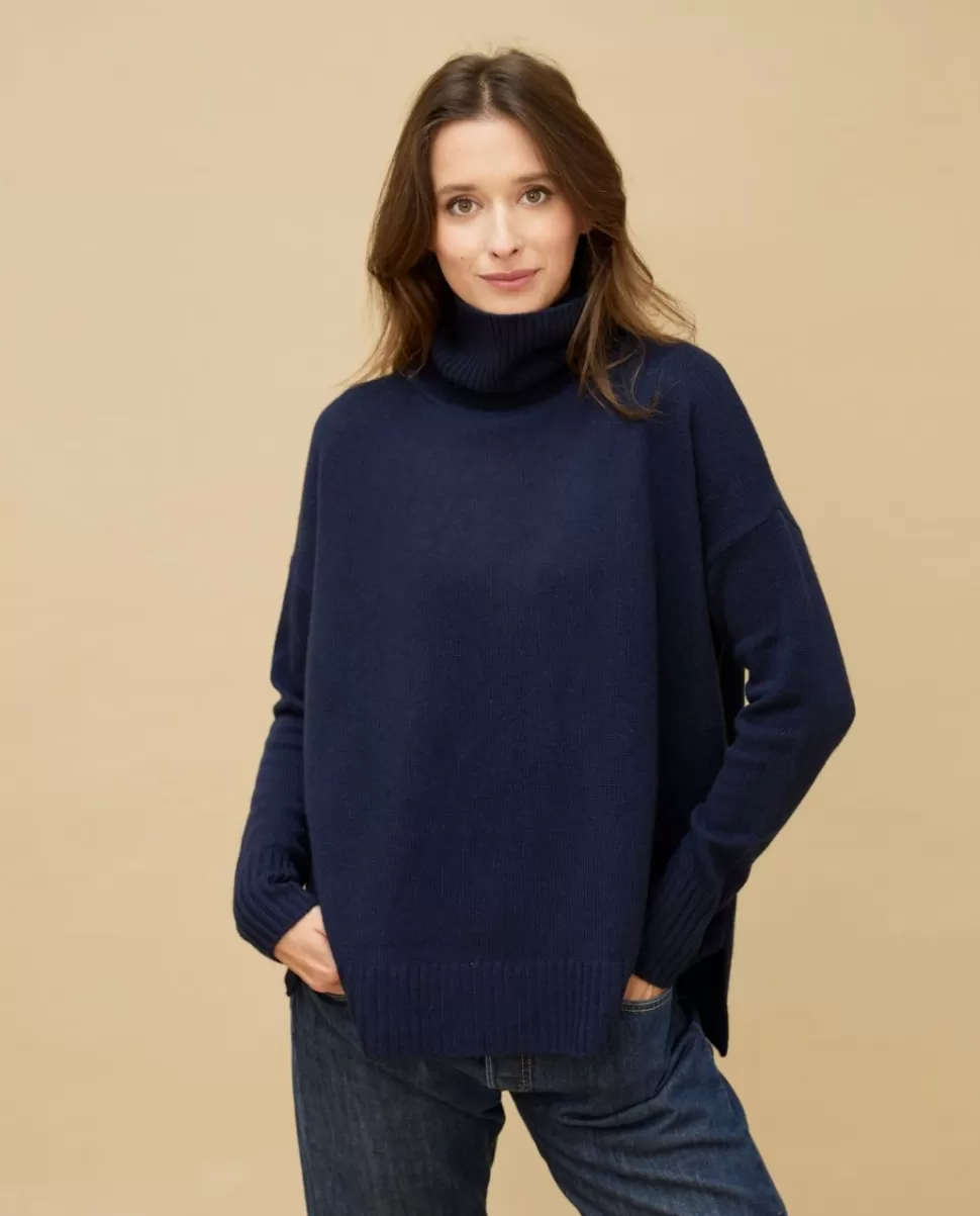 Femme Acanthe Col Roulé & Col Montant | Pulls & Cardigans | Pull col roulé ample 100% cachemire