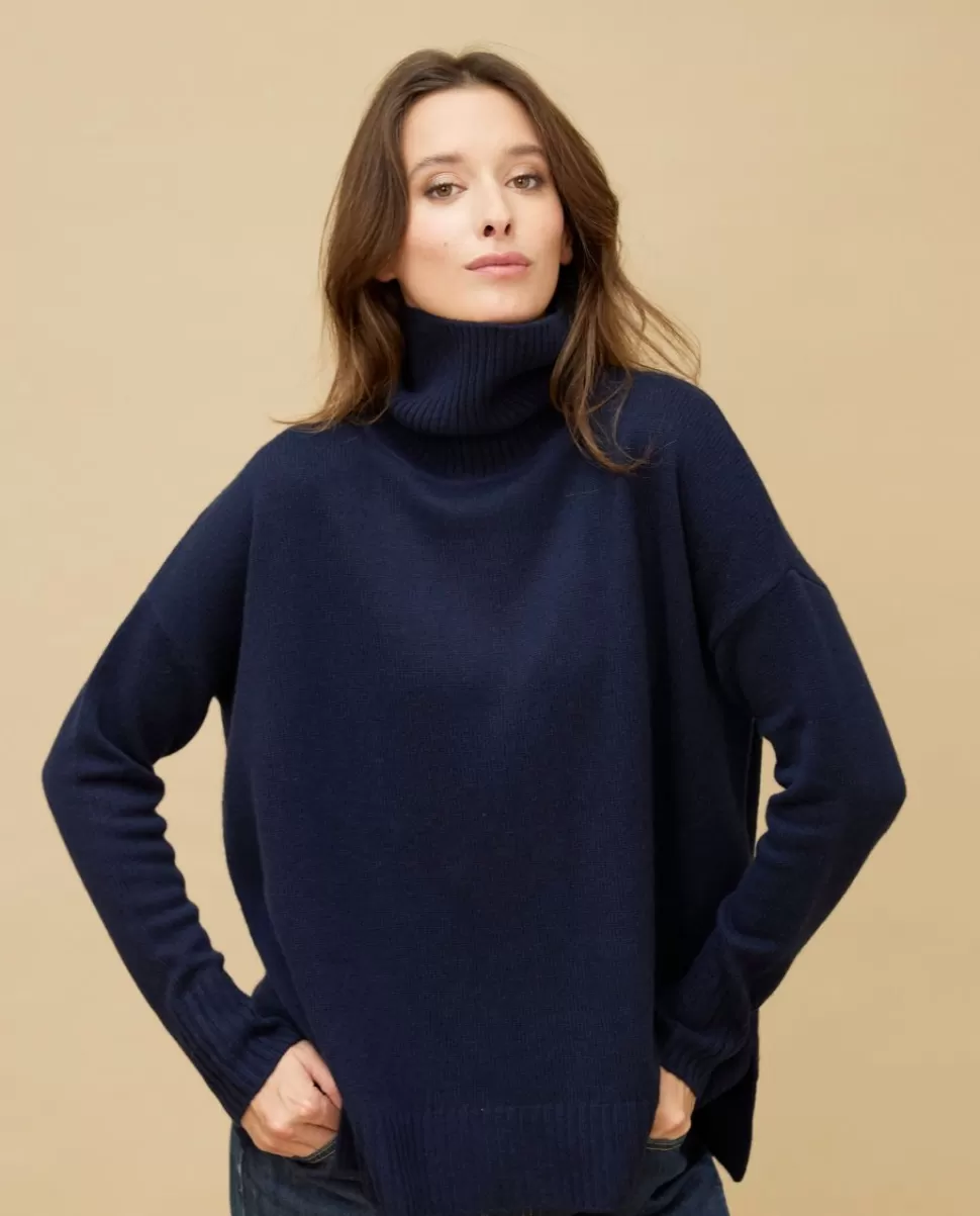 Femme Acanthe Col Roulé & Col Montant | Pulls & Cardigans | Pull col roulé ample 100% cachemire
