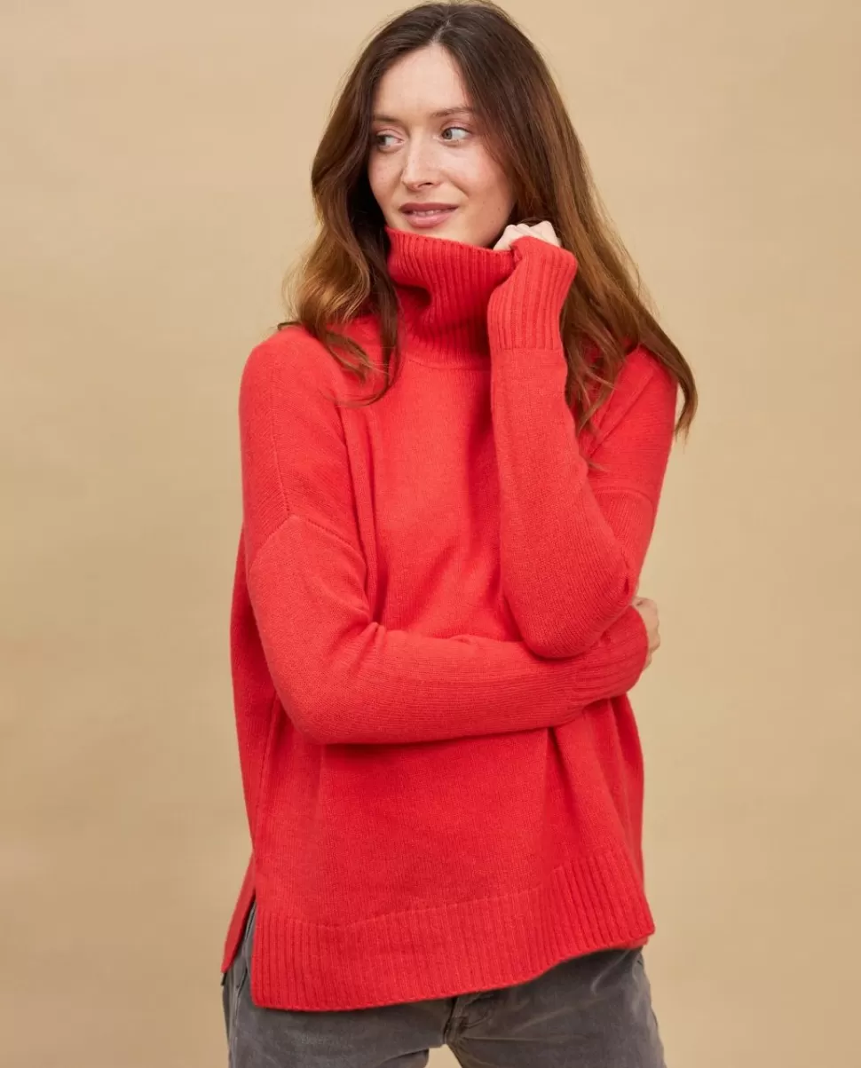 Femme Acanthe Col Roulé & Col Montant | Pulls & Cardigans | Pull col roulé ample 100% cachemire