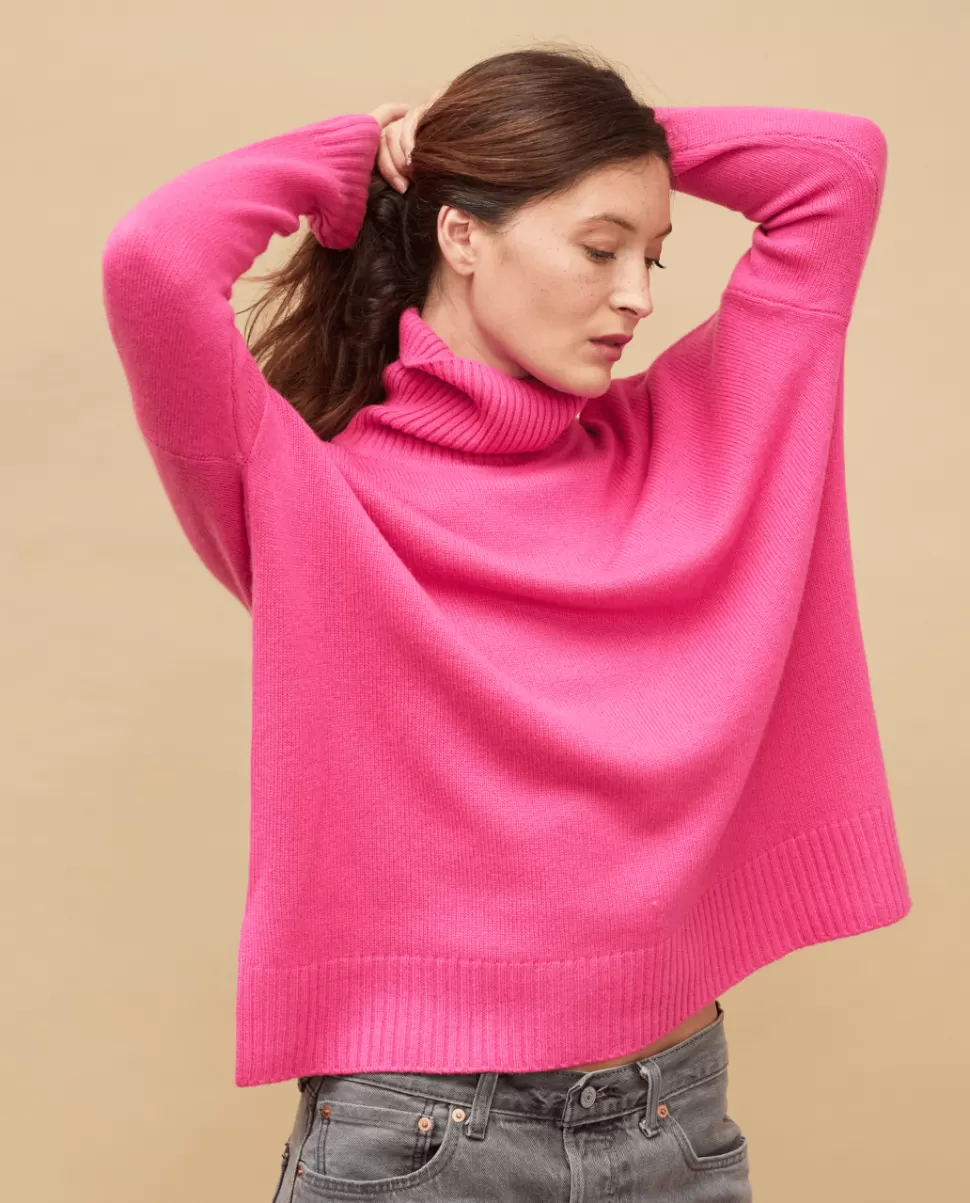 Femme Acanthe Col Roulé & Col Montant | Pulls & Cardigans | Pull col roulé ample 100% cachemire