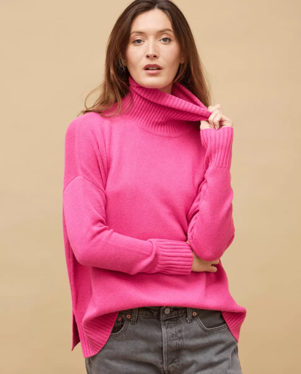 Femme Acanthe Col Roulé & Col Montant | Pulls & Cardigans | Pull col roulé ample 100% cachemire