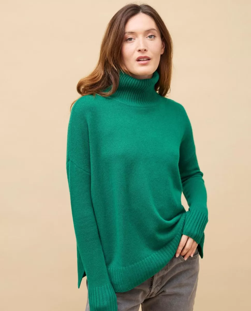 Femme Acanthe Col Roulé & Col Montant | Pulls & Cardigans | Pull col roulé ample 100% cachemire